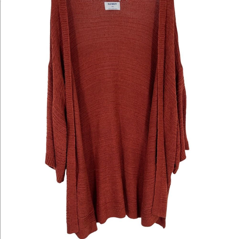 OLD NAVY long cardigan, women’s plus size XXL, rust color, good used condition